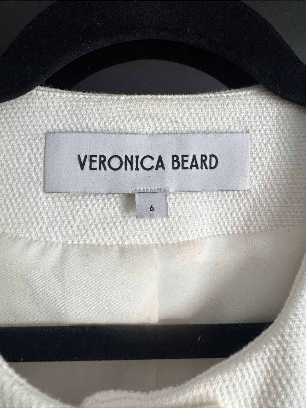 Veronica Beard Tamara Off White Tailored Vest Size 6 - Picture 6 of 7